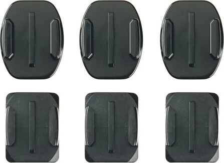 GoPro - gebogene + flache Klebehalterungen (Curved + Flat Adhesive Mounts), 6 Stk