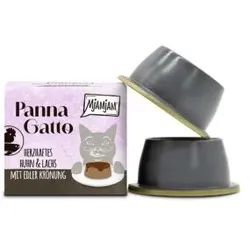 MJAMJAM Pana Gatto Schale 2x80g Katzennassfutter 6 x 2x80g herzhaftes Huhn & Lachs