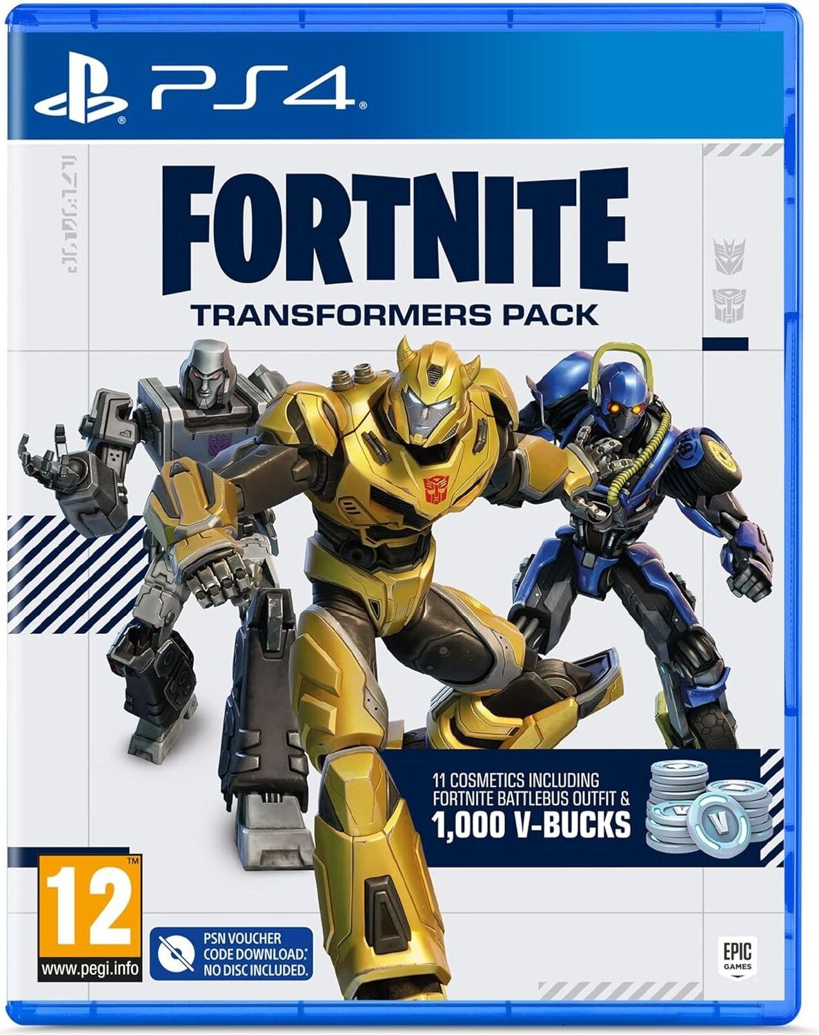 Play station Fortnite Transformers Pack (Game Download Code in Box) - PS4