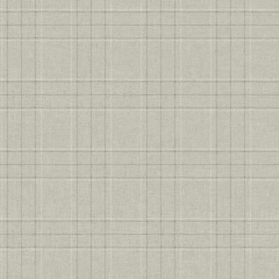 Chesapeake Fox Hollow Light Grey Dashed Plaid Wallpaper