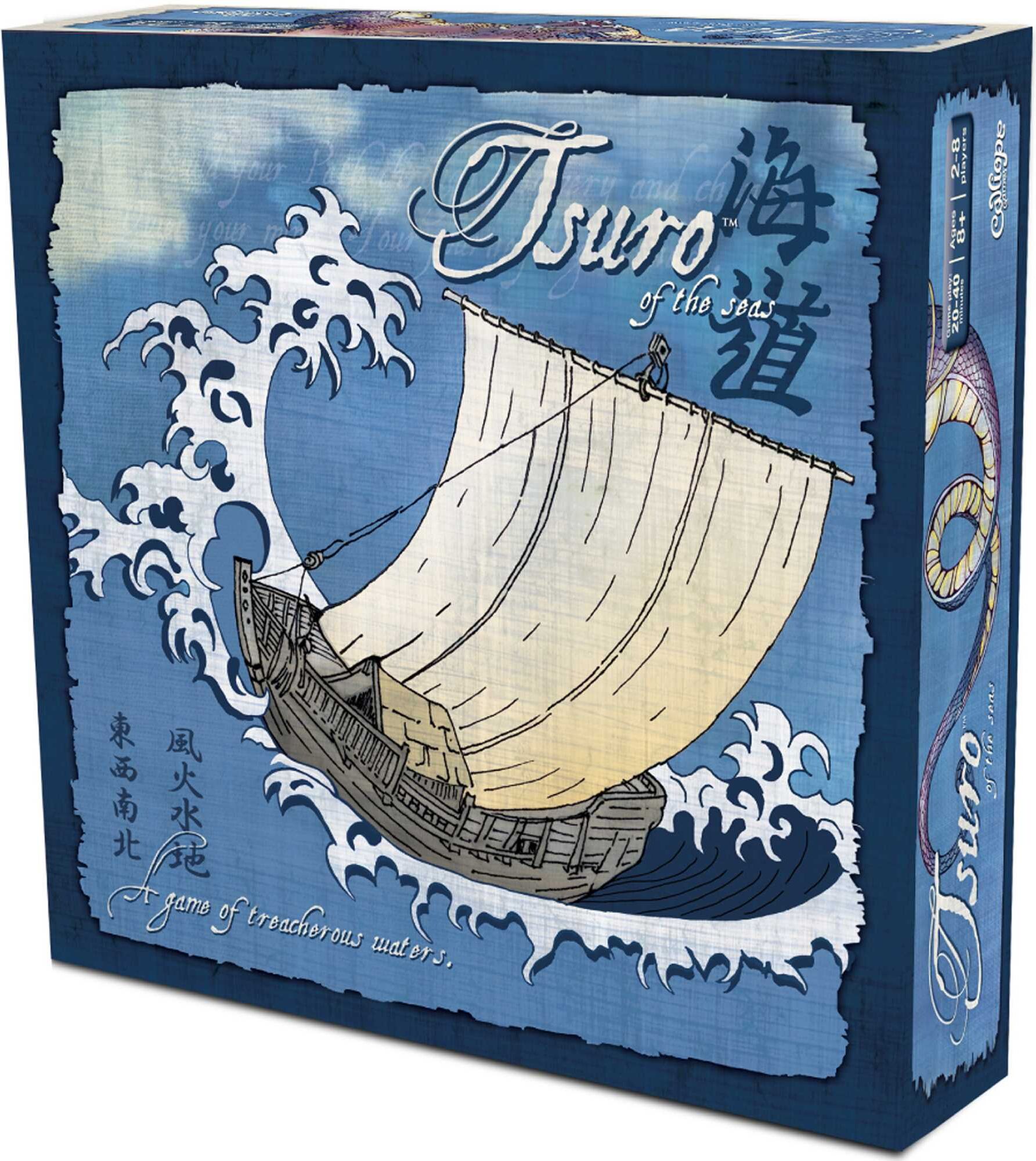 Tsuro of the Seas - Standalone Tile-Laying Strategy Game for Family and Group Play, Ages 8+, by Calliope Games
