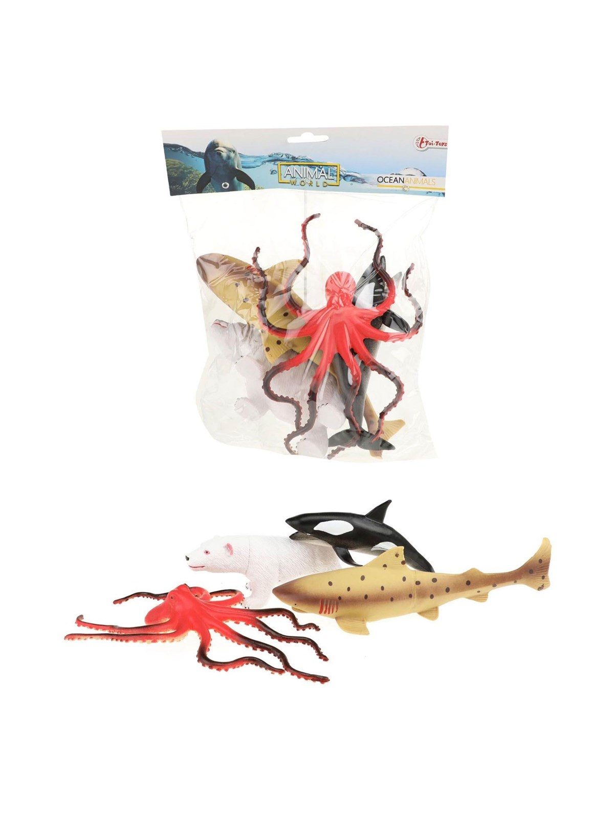 Toi-Toys Animal World Sea Creatures Deluxe 5pcs.