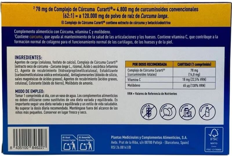 Plameca Curarti Forte - Pack 3 Unidades (180 Comprimidos) Talla Única Unisex