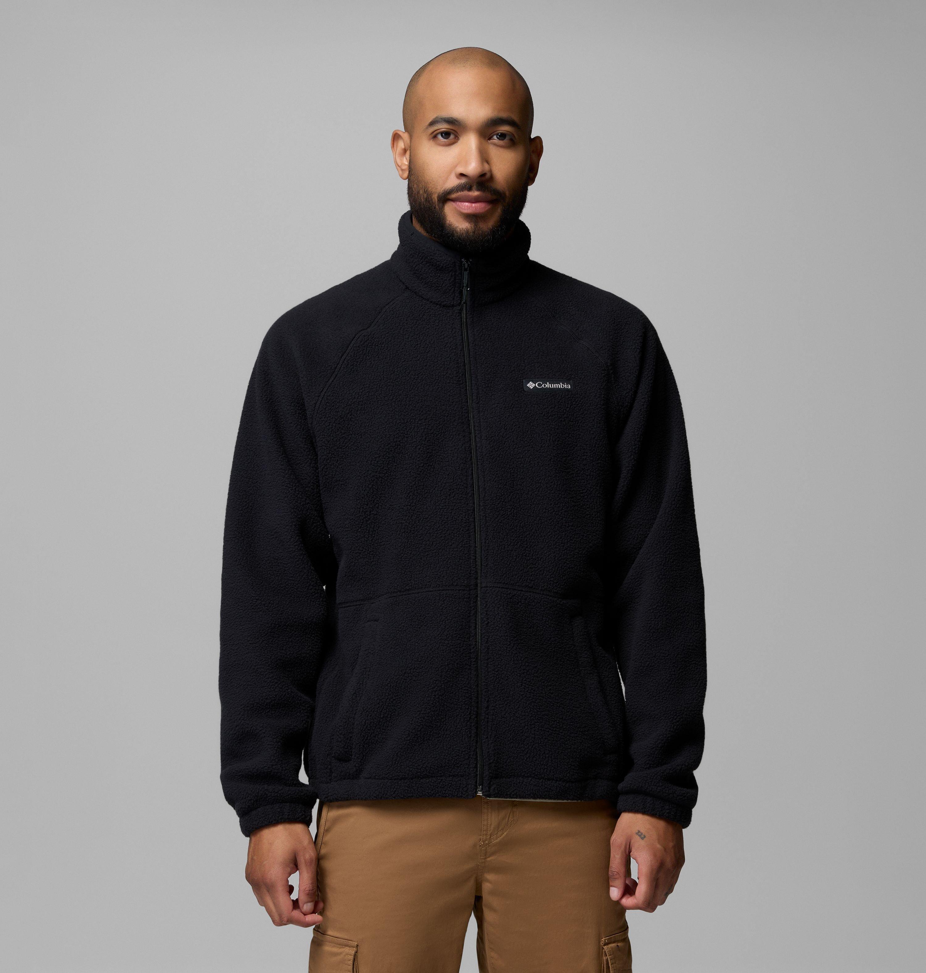 Fleecejacke COLUMBIA "Timber Crest MTR Fleece Full Zip", Herren, Gr. L (50), schwarz, Obermaterial: 100% Polyester, normal, Jacken Fleecejacke, mit Reissverschluss, wasserabweisend, windabweisend, atmungsaktiv schwarz L (50)