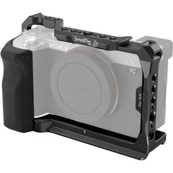 SmallRig 3212 Cage mit Seitenhandgriff für Sony A7C Kamera (Cage), Video Zubehör, Schwarz