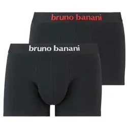 Bruno Banani 2P Flowing Shorts Schwarz/Weiß Baumwolle Large Herren