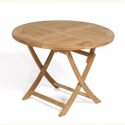 MUESING Klapptisch York 100 cm rund Teakholz 16884545