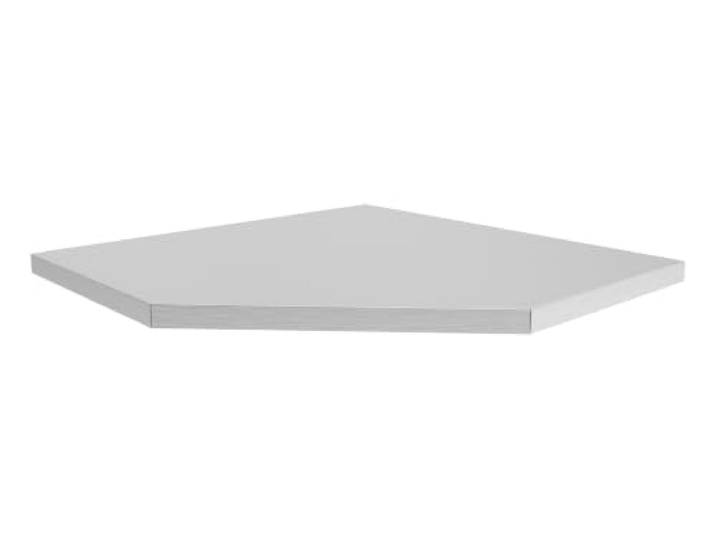 Sealey Superline PRO® APMS30CSS Arbeitsplatte aus Edelstahl für modulare Eckschränke, Black Edition, 860 mm