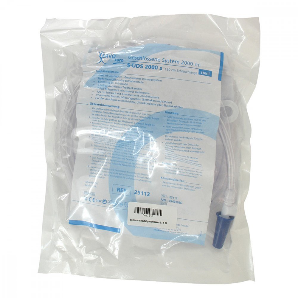 Orbisana Healthcare GmbH Servocura Beutel geschlossen System S-uds 2000s 05491646