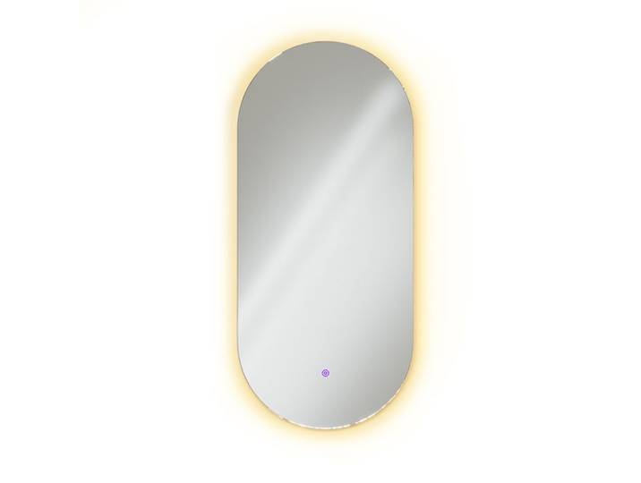 Miroir mural 110x50cm avec éclairage LED Blanc Vicco 40756