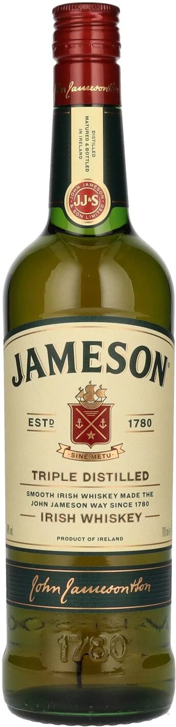 Jameson Whiskey Jameson Triple Distilled Irish Whiskey 40% Vol. 0,7l