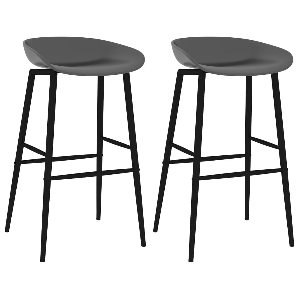 Syfax Barstoelen set van 2 grijs
