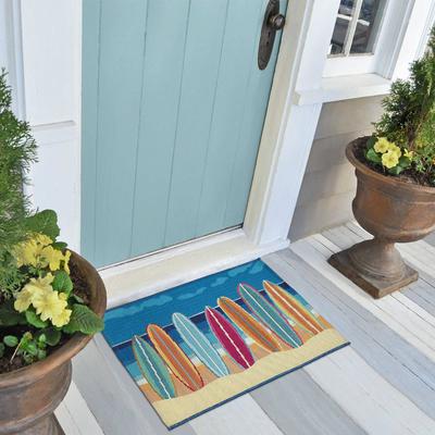Lush Decor Esencia Surf Break Indoor/Outdoor Mat