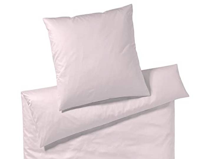 elegante Mako-Satin Bettwäsche Solid Rose Kissenbezug einzeln 40x80 cm