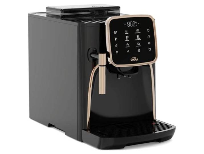 arzum OK0030-0400 Kaffeemaschine Bronze mit Milchaufschäumdüse, Copper