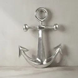 KADIMA DESIGN Maritime Dekofigur aus Aluminium, 62,5 cm - Polierte Skulptur, Handgefertigt