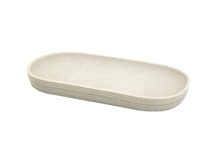 Tablar Suzi beige Polyresin B 26 cm H 2.4 cm