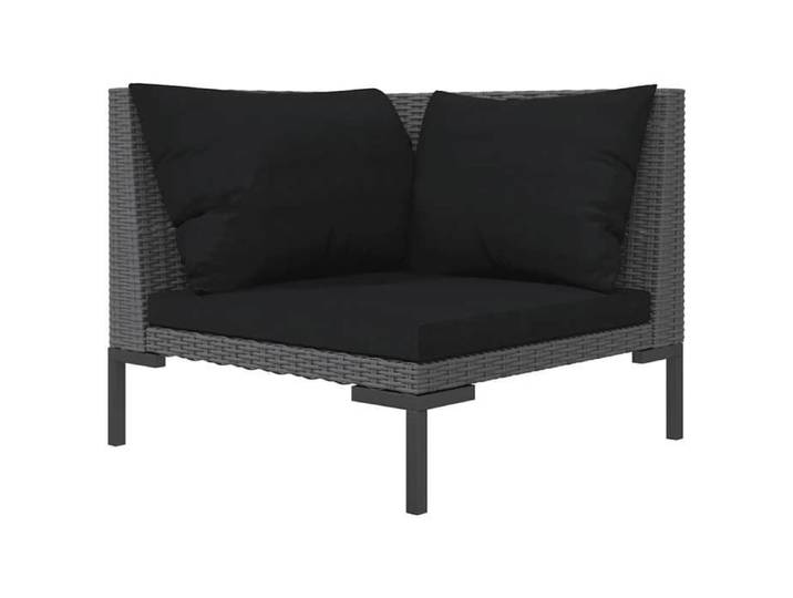 NEW 2025  Banc de jardin - GKK - Siège de jardin - avec coussins - Résine tressée demi-ronde GGK1650