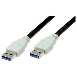Bachmann USB-Kabel USB 3.0 USB-A Stecker 1 m Schwarz PVC-Mantel 918.176