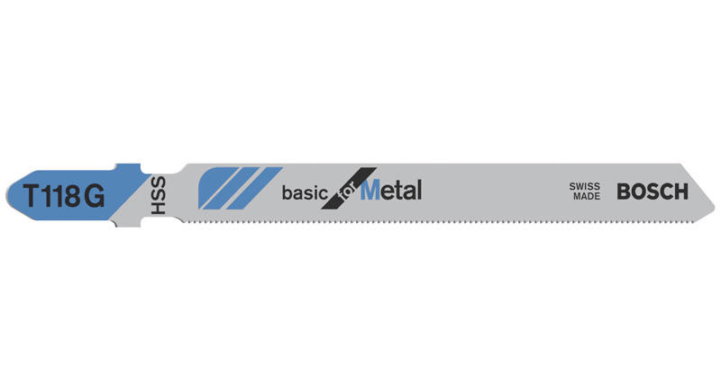 Bosch Stichsägeblatt T 118 G Basic for Metal, 5er-Pack 2608631012