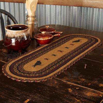 VHC Brands Heritage Farms Crow Jute Oval Runner