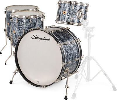 Slingerland "24" Radio King 4pc Kit BDP" Black Diamond Pearl