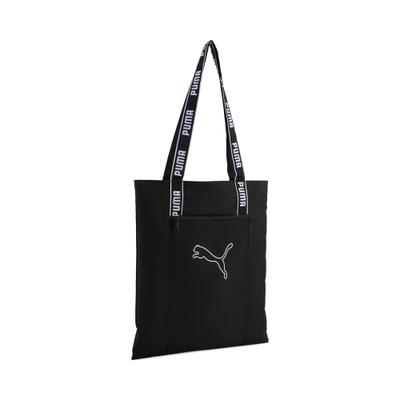 Schultertasche PUMA "BASE TOTE", Damen, schwarz-weiß (puma schwarz), Obermaterial: 100% Polyester, unifarben, Taschen Schultertasche, unifarbenes Design, sportlicher Stil, aus Polyester