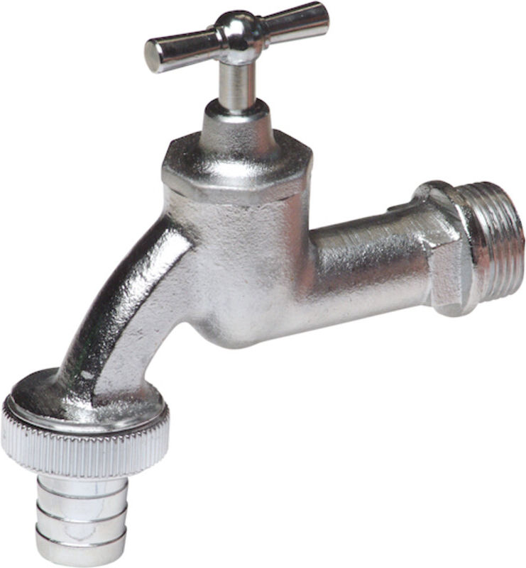 floraworld Wasserhahn Messing AG D 1/2Z Tülle 1/2Z mit Auslauftülle (20415)
