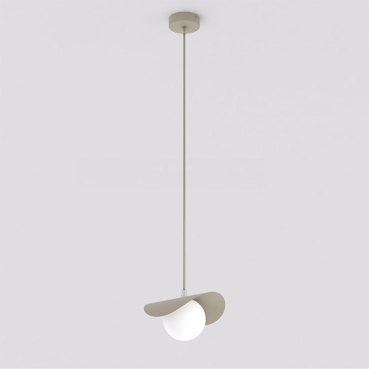 Kendra Home Hanglamp Ritual van staal en glas in moka