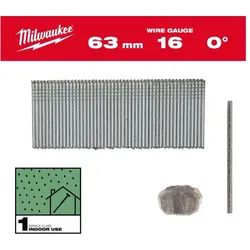 GCS, Tackerklammern + Tackernägel, PIN PINS 16G/63mm/0° FÜR M18 FN16GS /2500Stk.