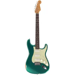 Fender Custom Shop 1963 Stratocaster Relic Aged British Racing Green Metallic #C... - E-Gitarre