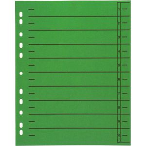 Wekre Trennblätter A4, grün, 190g/m² Karton, 50 Stück