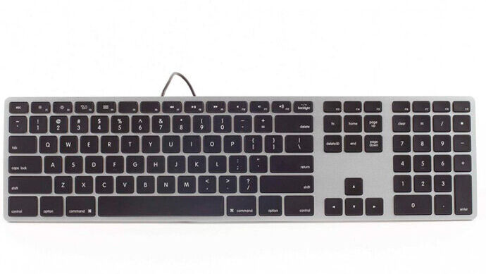 TECLADO MATIAS USB ALUM. PT C/RGB