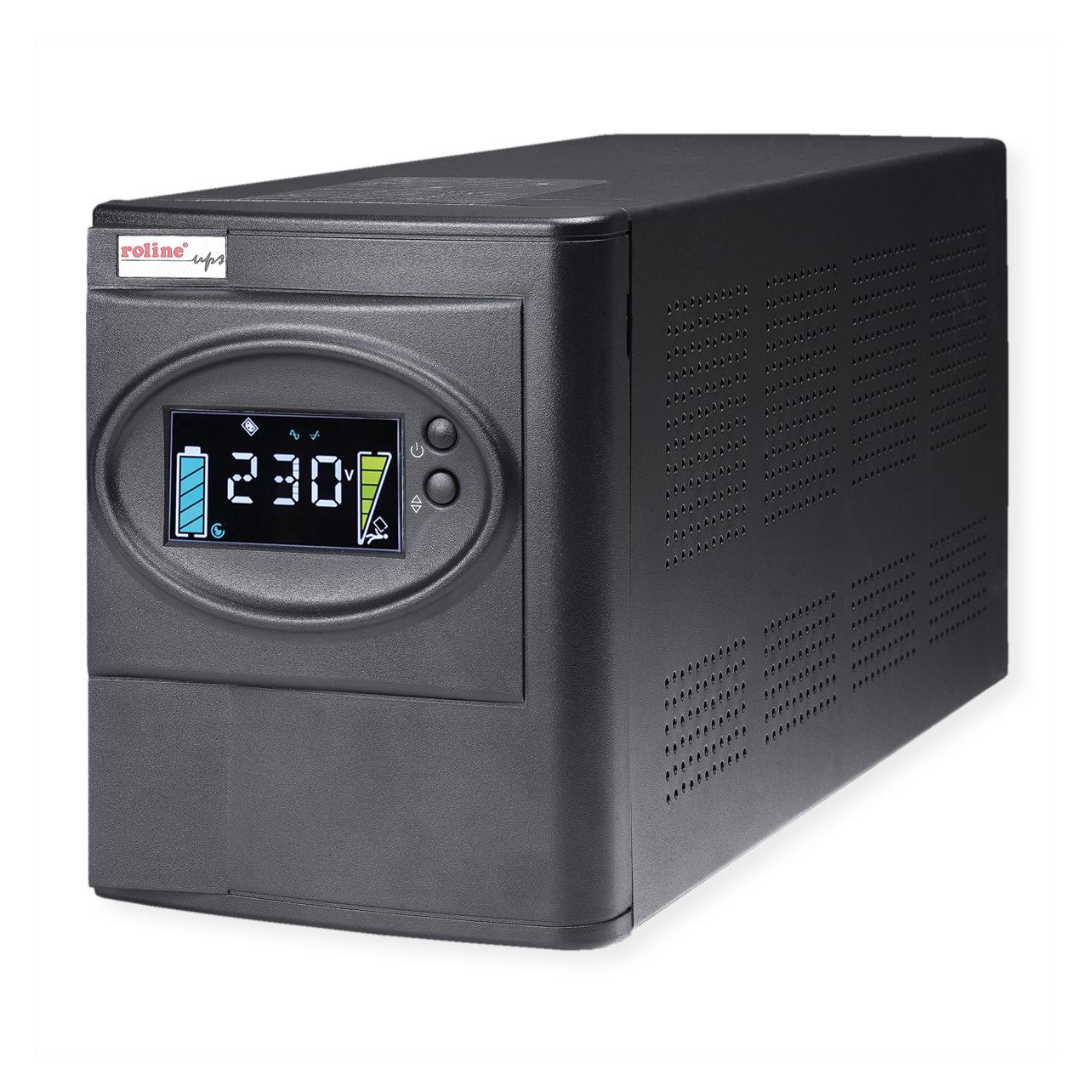 Roline LineSecure III 1000 - Line Interaktive USV (1000 VA, 800 W, Line-Interaktiv USV) (19.40.1122)
