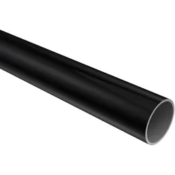 RUNDROHR 180 cm, 20 mm Ø Schwarz