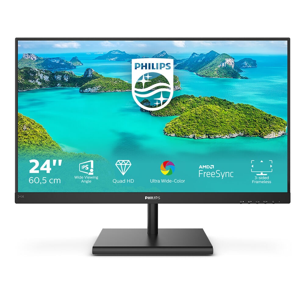 Philips E-Line 245E1S 23.8 Zoll WQHD IPS Panel 16:9 75 Hz Monitor
