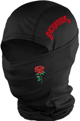 Modern Mode Marketplace Rose Backwoods Balaclava Face Mask Windproof Breathable Outdoor Hood black