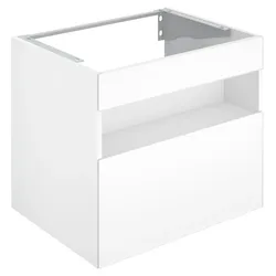 KEUCO Waschtischunterschrank mit Auszug „Stageline“ Cashmere (Glas), Cashmere (Dekor, matt), mit Beleuchtung, mit Steckdose 650 × 625 × 490 mm