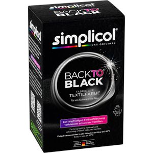 simplicol Textilfarbe Back to Black, für Waschmaschine, Pulver 400g