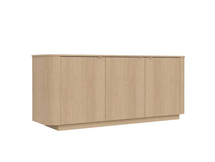Mid.you Sideboard, Eiche, 2 Fächer, 181x76x43 cm, Wohnzimmer, Kommoden & Sideboards, Sideboards