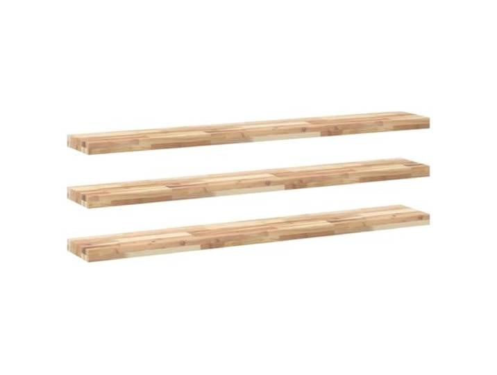 HKTMGDNG Schweberegale 3er Set 140x20x4 cm Massivholz Akazie Unbehandelt Vielseitiges Wandboard Set für Wohnzimmer und Schlafzimmer, individuell anstreichbar dank naturbelassener Holzoberfläche.