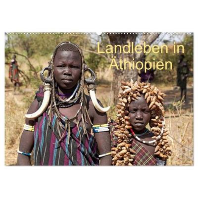 Landleben in Äthiopien (Wandkalender 2027 DIN A2 quer), CALVENDO Monatskalender