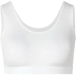 Tchibo - Bustier aus Rippe - Damen - Gr. M - weiß