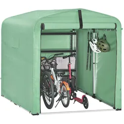 FAHRRADGARAGE Grün, 159x165x219cm