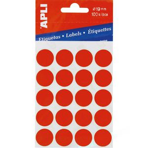 APLI 2065 rot 19mm Markierungspunkte