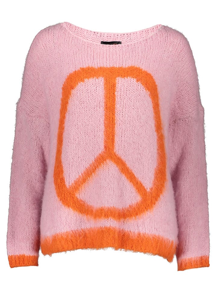 miss goodlife Pullover "Peace" in Rosa - M