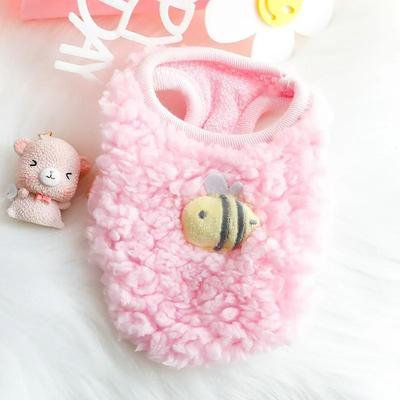 Uplift Essentials Cozy Velvet Newborn Kitten & Small Animal Pullover Sweater pink 3xs