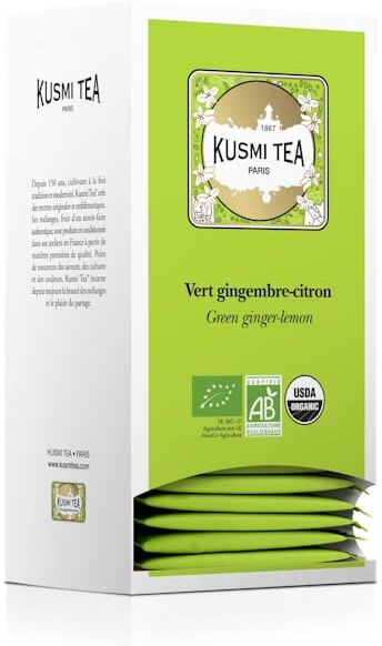 Te KUSMI Eko Green ginger-lemon 25/fp