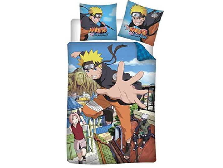 Naruto Hokage 1-Persoons Dekbedovertrek 140x200 + Kussensloop 65x65 Katoen