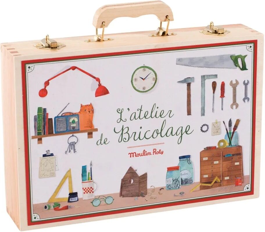 Moulin Roty Valise de bricolage - Set de 14 outils Multicolore taille unique